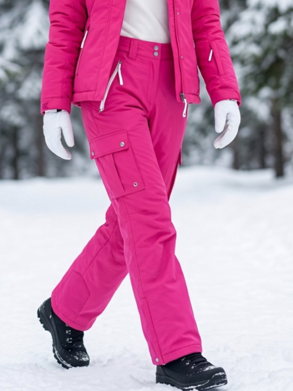 SECTION Snow Pants Ski Insulated Hot Pink Snowboard Waterproof Pockets XS